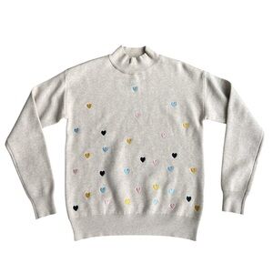 Charlie B  Heart Embroidered Sweater